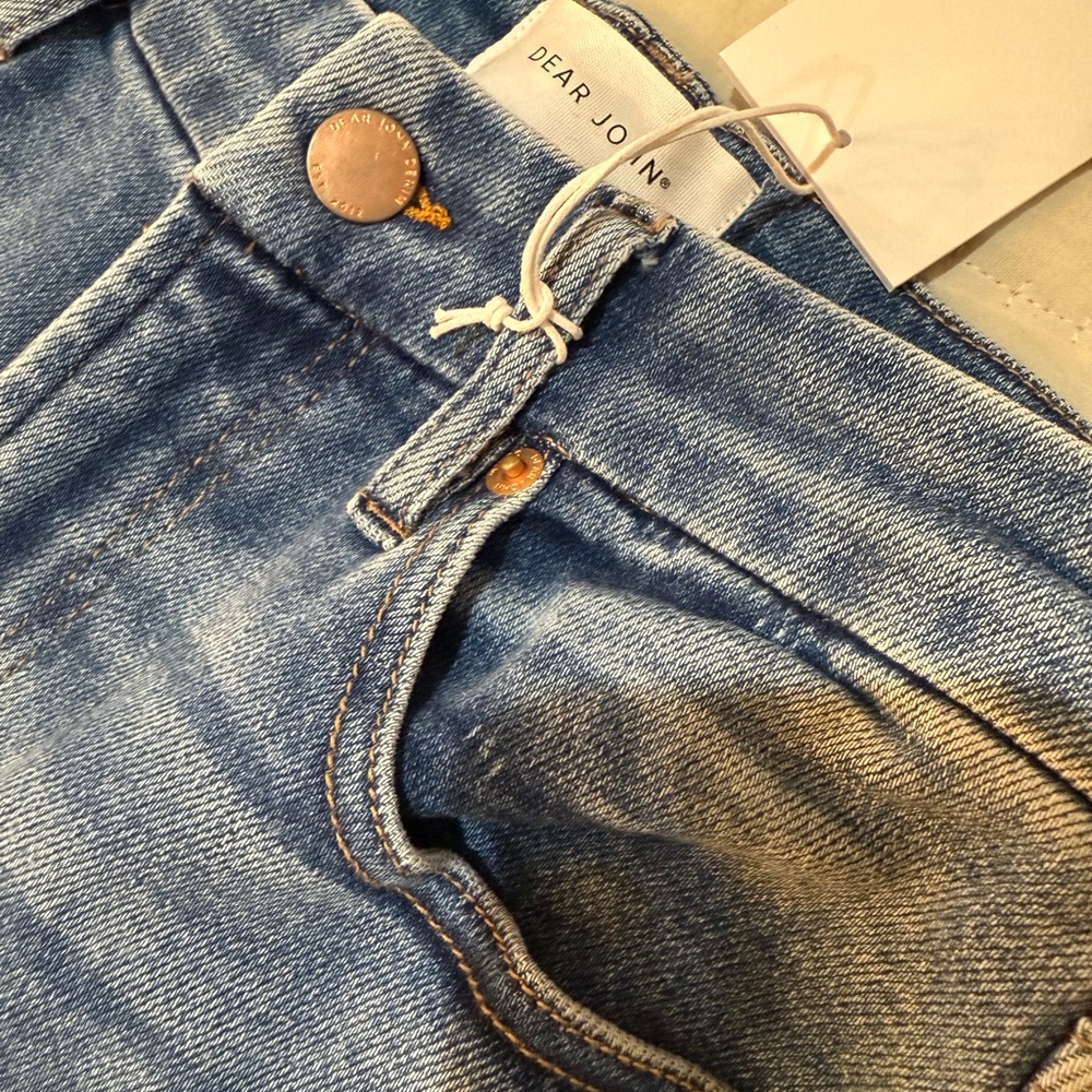 Dear John Jeanne Blue Flare Jeans NWT Size 28 - Picture 3 of 7
